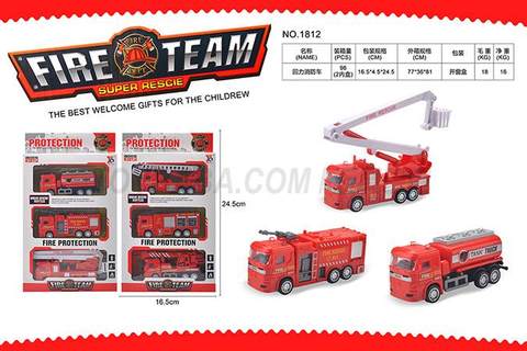 Pullback fire truck